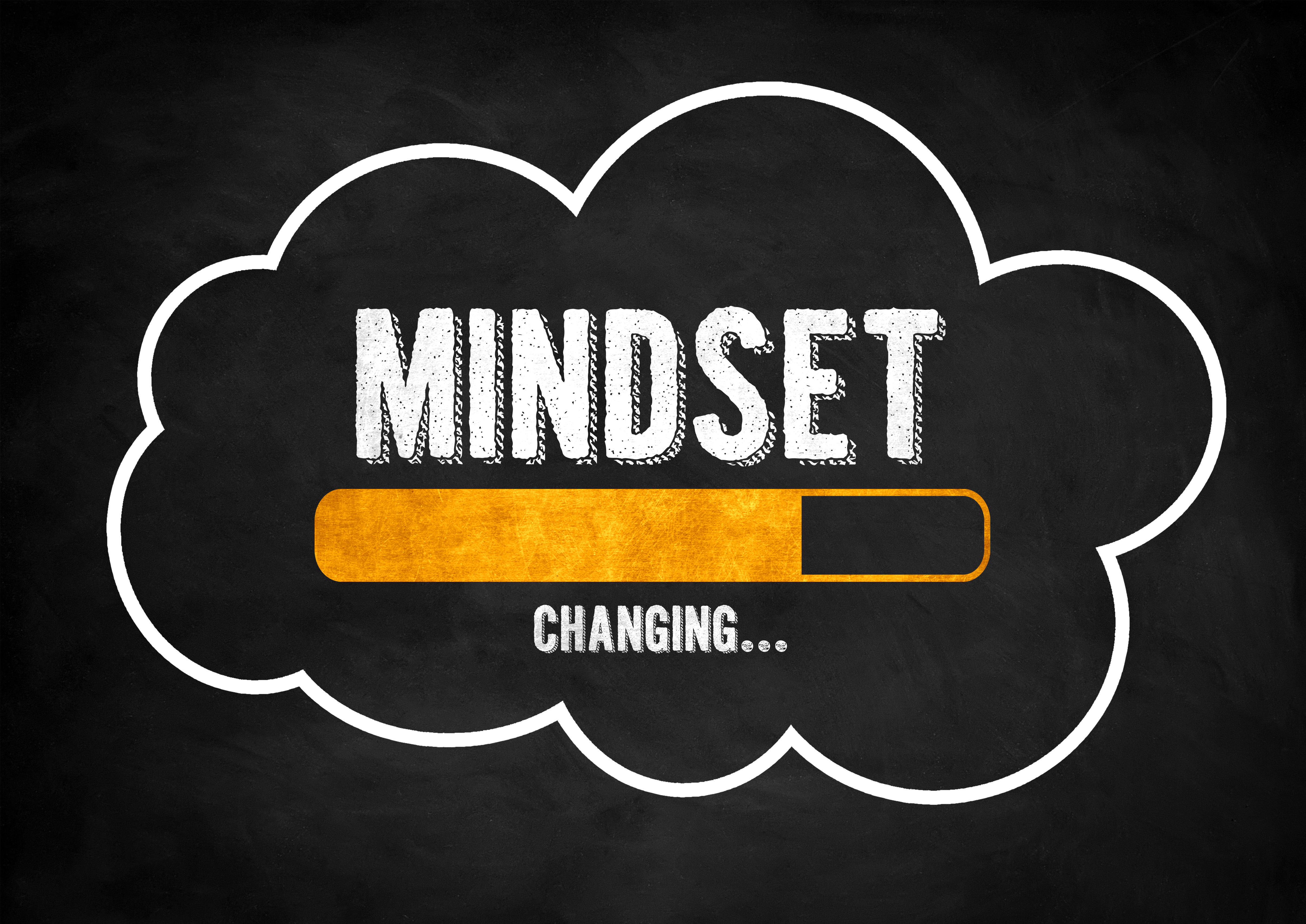 Concept of changing mindset for bias-free workplace