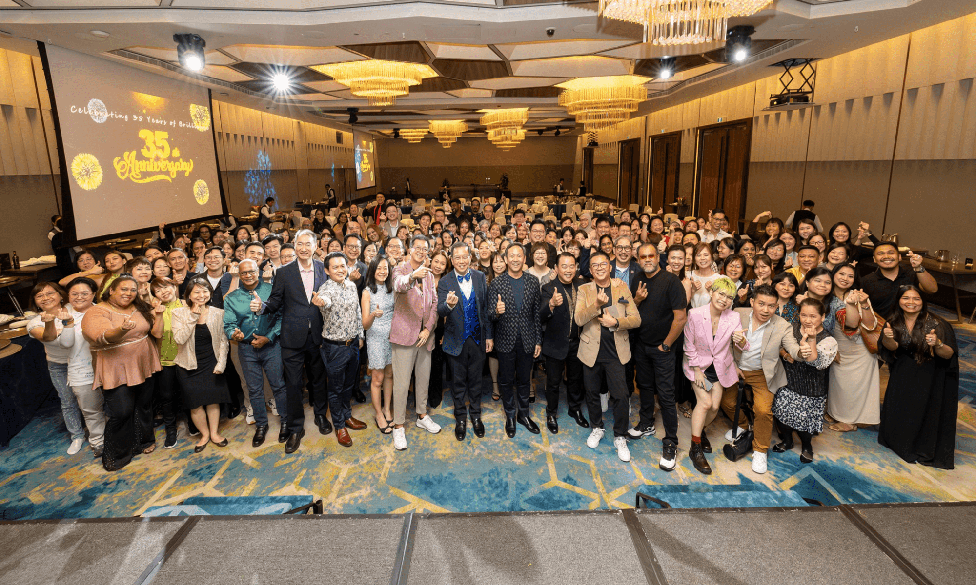 Group photo taken at Dementia Singapore’s 35th anniversary celebration event.