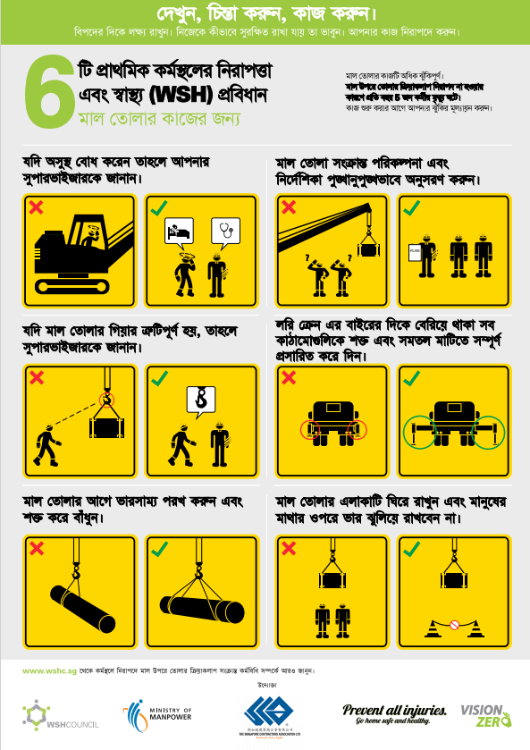 6 Basic Workplace Safety and Health WSH Rules for Lifting Operations