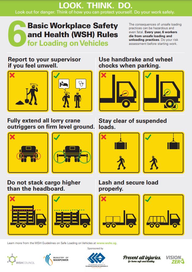6 Basic Workplace Safety and Health (WSH) Rules for Loading On Vehicles