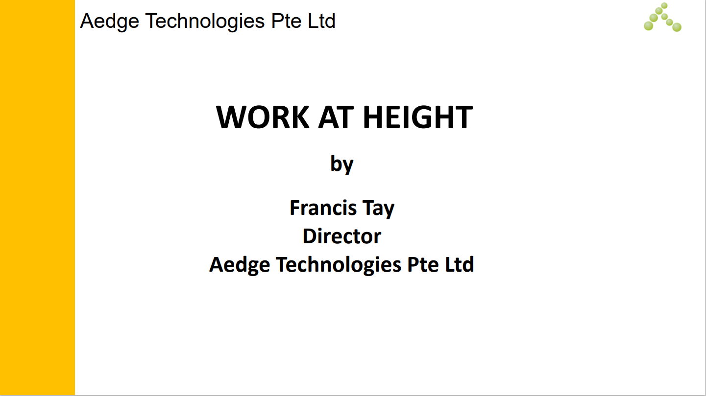 work at height presentation slides