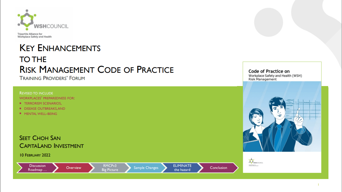 Key enhancements to the Risk Management Code of Practice