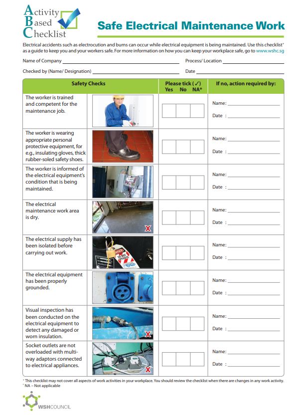 Electrical online safety checks