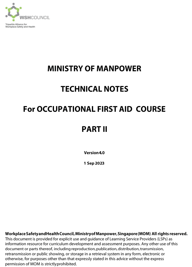 Occupational First Aid Course